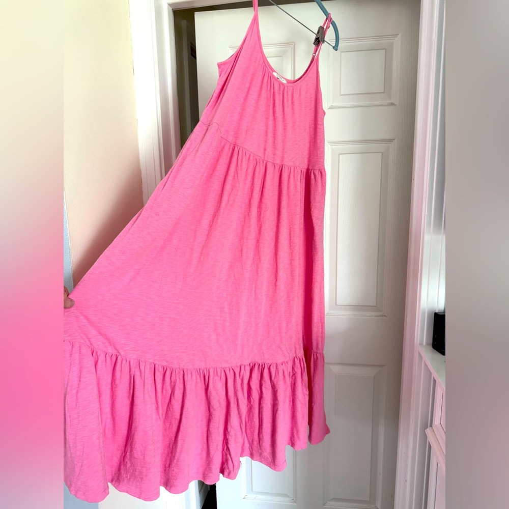 Pink Maxi Dress. Large